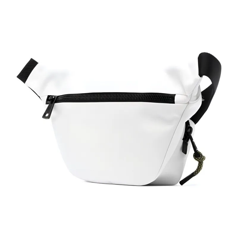 Moncler Durance Fabric With Nylon Sling Bags One Shoulder Crossbody Fanny Pack Regular Men's White-1