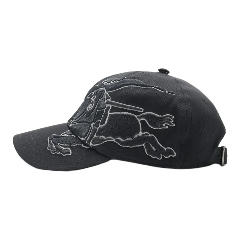 Burberry Polyester Baseball Caps Men's Charcoal-4