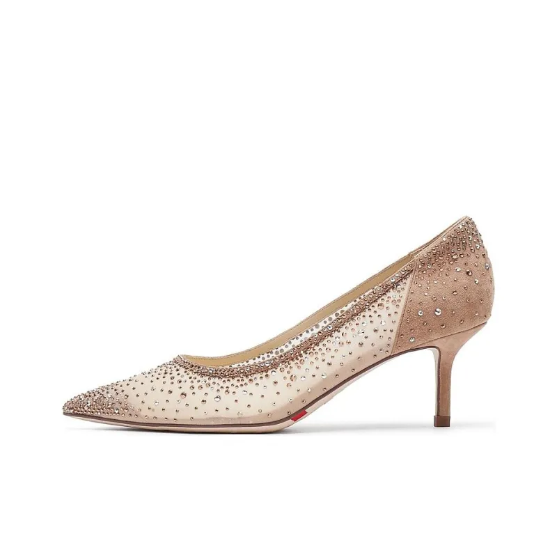Staccato Starry Fairy Shoes Slim Heel Wedding Shoes High Heels 6CM Women's-0
