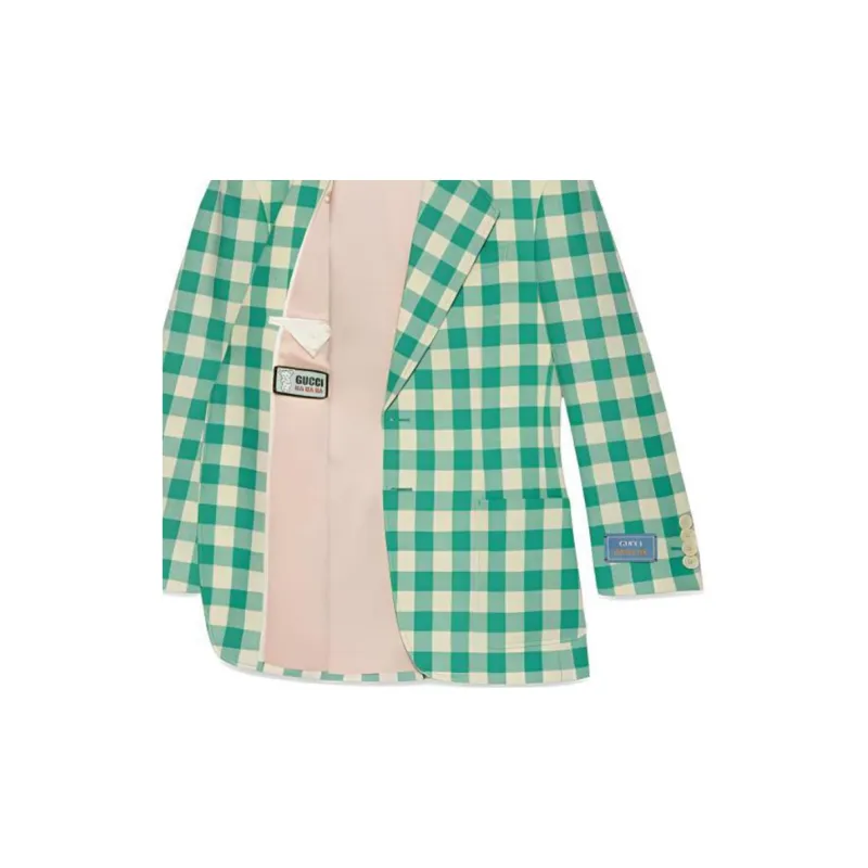 GUCCI SS22 Business Suit Coat Men's Green-5
