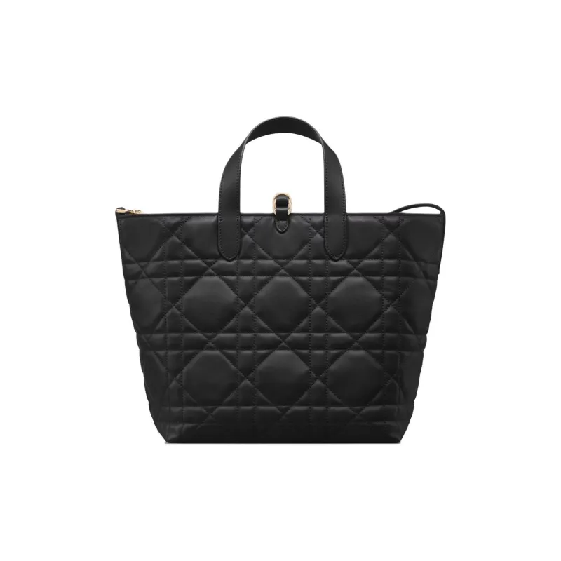 DIOR Toujours Cow Leather Basket Bag, Shoulder Bag, Crossbody Bag, Handbag Medium Size Women's Black-1