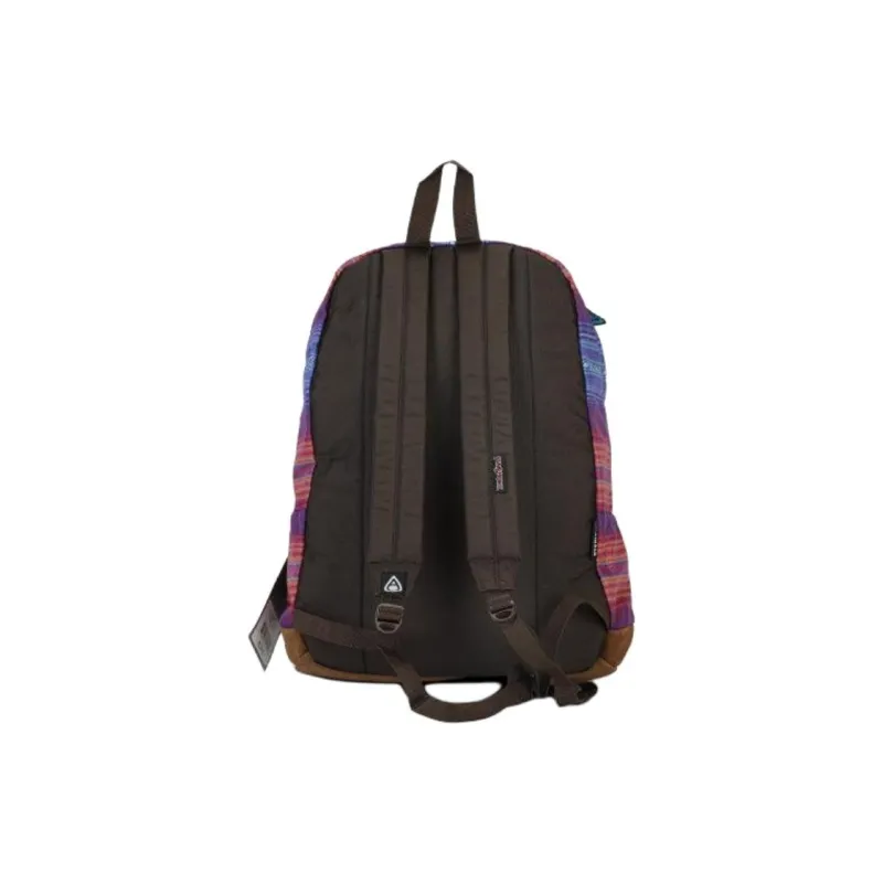 JanSport Polyester Backpack Medium Size Women's Rainbow Color Blocking-3