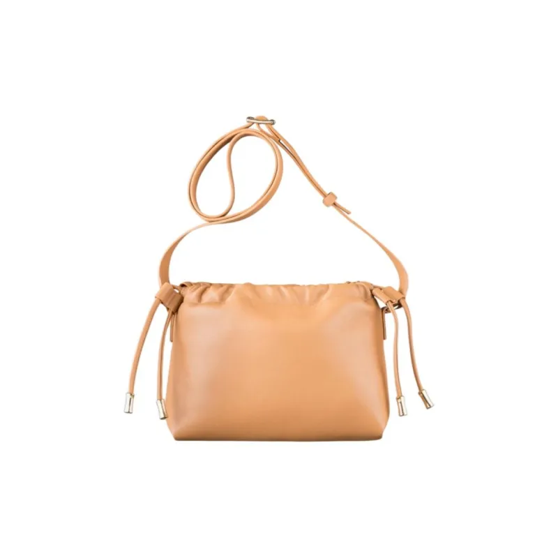 A.P.C Leather One Shoulder Crossbody Clutches Mini Women's Nude-2