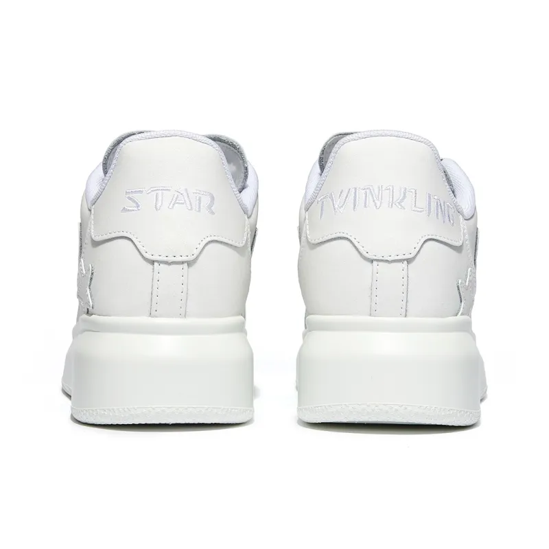 VOIT Skateboard Shoes Unisex Low Top Starlight White-4