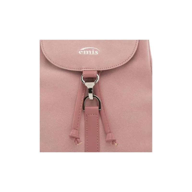 Emis Synthetic Leather Backpack Women's Pink-3