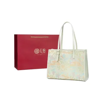 Pmsi Split Cow Leather With Cow Leather Tote Bag, Shopping Bag, Shoulder Bag Tubas Women's Pea Green