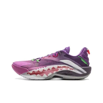 LiNing Recreational Squirt 1 SUPER Anti Slip Wear Resistant Low Top Basketball Shoes Men's Purple White