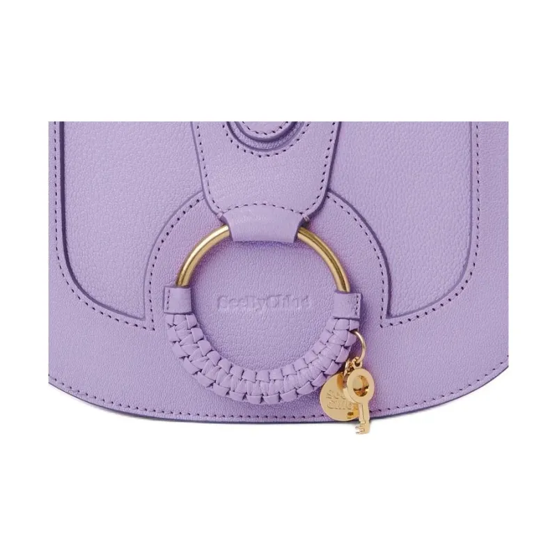 See By Chloe Hana Grain Goatskin Crossbody Bag, Shoulder Bag Women's Lilac-3