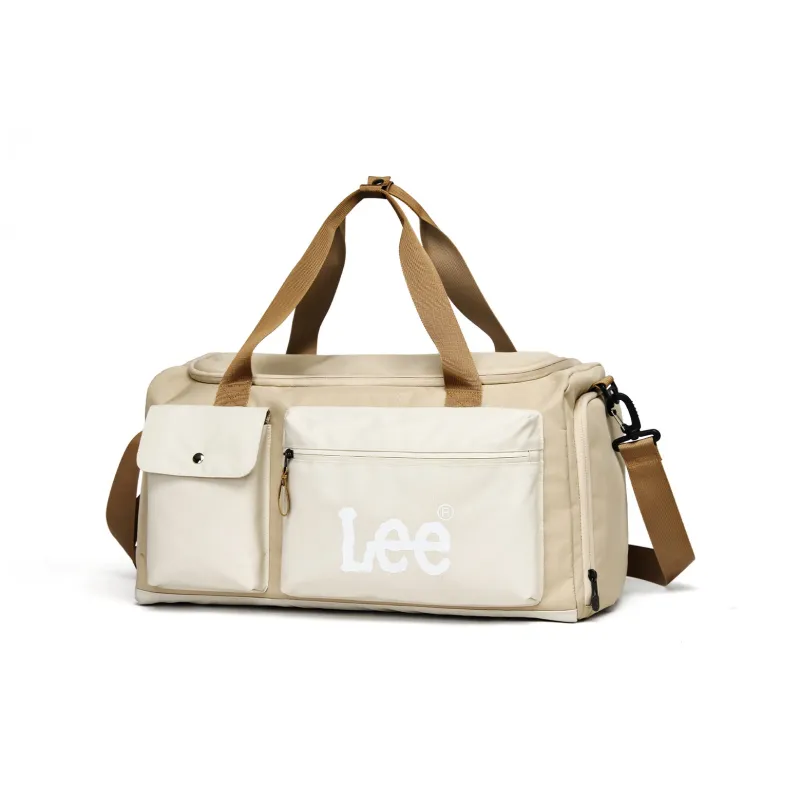 Lee Fabric Multifunction Shoulder Bag, Crossbody Bag, Gym Bag Unisex Khaki-1