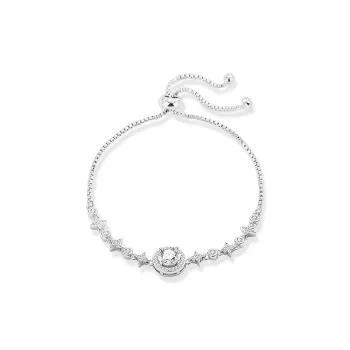 KUMET Zircon Bracelets Women's Same For Couples