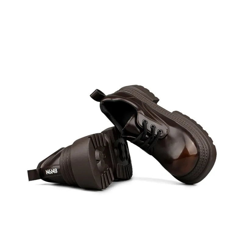 N6N8 Casual Single Shoes Chunky Heel Women's-2