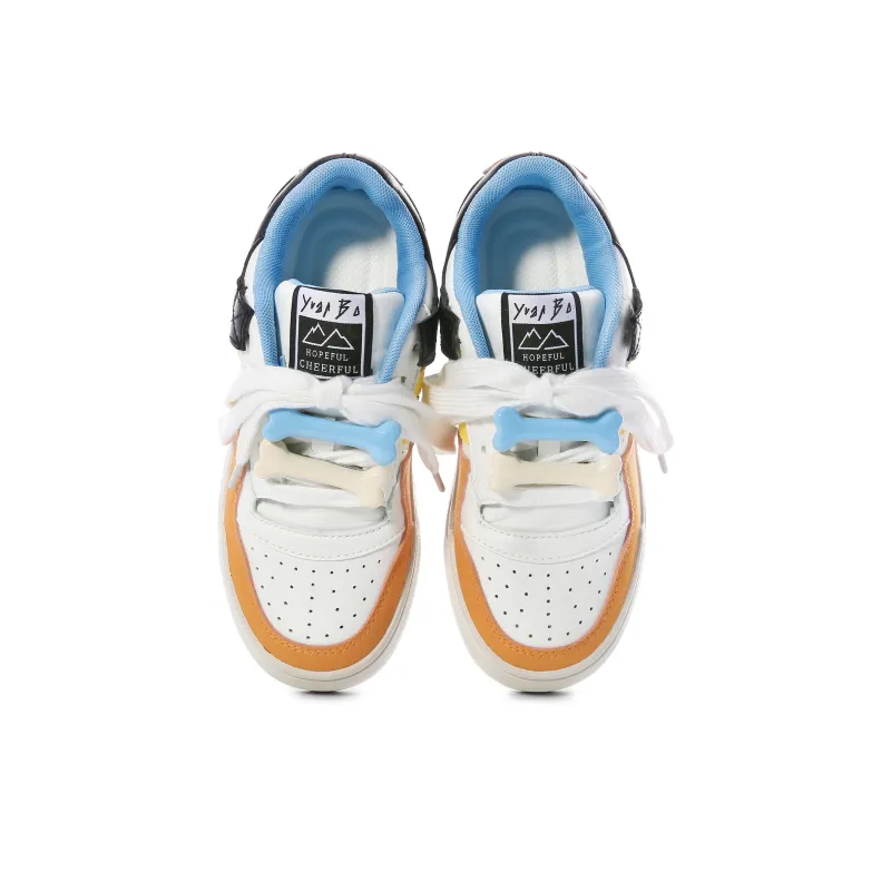 Lovely You Lightweight And Breathable Low Top Skateboard Shoes Women's Orange-27