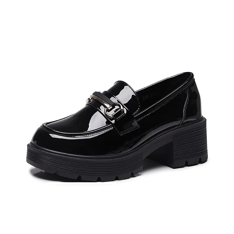Bull Charm Loafers Women's Black-1