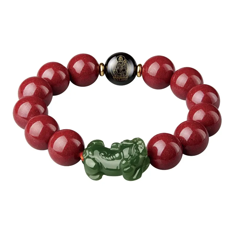 Yi Mingju Cinnabar Bracelets Unisex-7