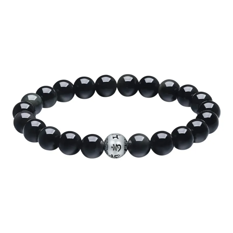 Century Edge Jewelry Obsidian Bracelets Men's-4