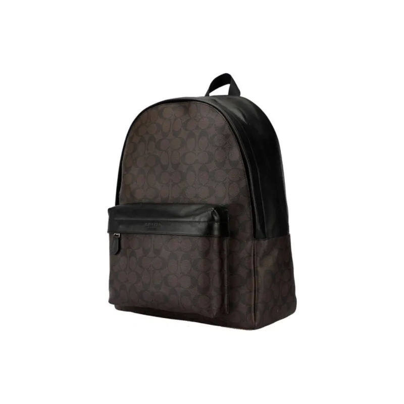 COACH Charles Leather Backpack Large Size Men's Dark Brown-3