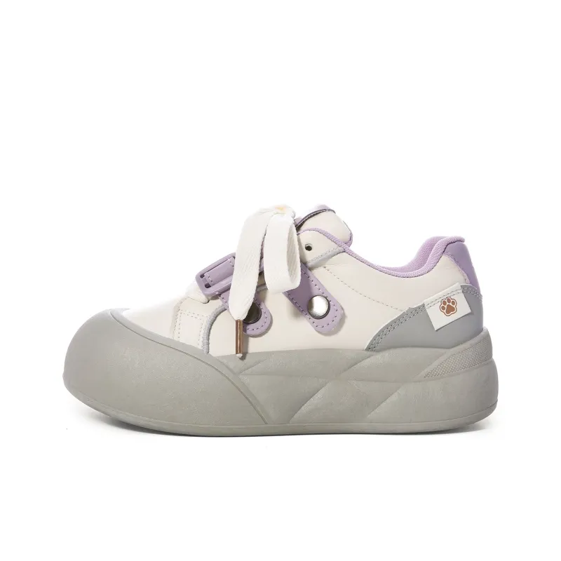 Lovely You Lightweight Anti Slip And Wear Resistant Low Top Skateboard Shoes Women's-24