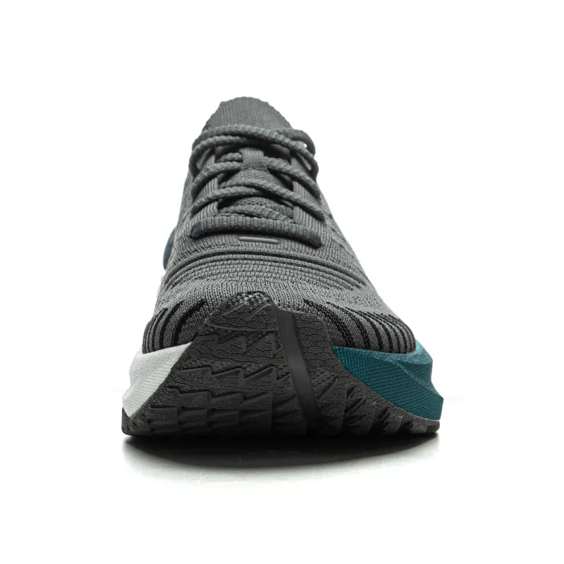 LiNing Comfortable Cushioning Slip Resistant Abrasion Resistant Breathable Low Top Running Shoes Men's Black Gray Color-4