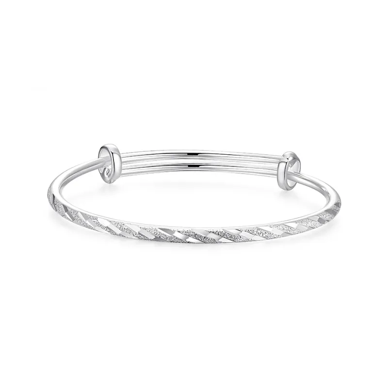 KADER Silver 999 Bangles Women's Silver, Gift Box Set-1