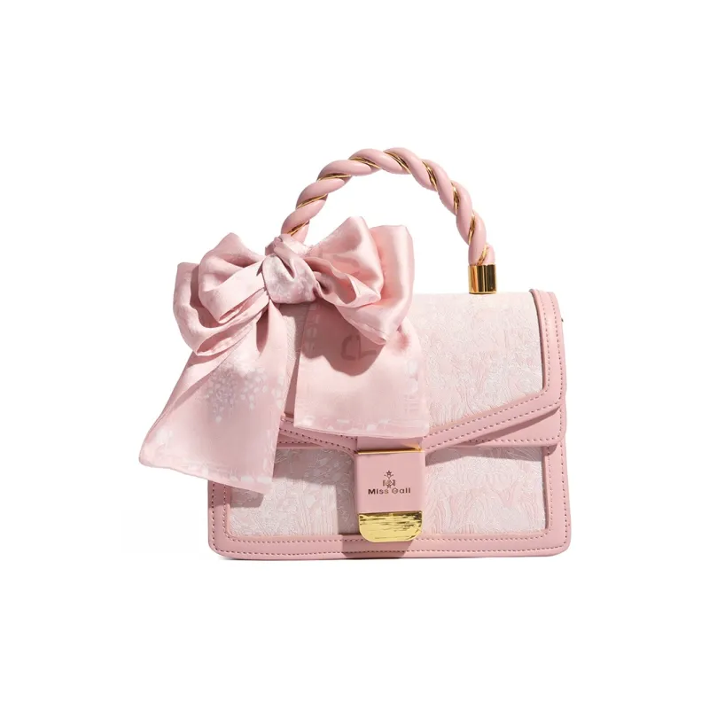 MISS GAIL Synthetic Leather Shoulder Bag, Crossbody Bag, Handbag Regular Women's Gray/Pink-21