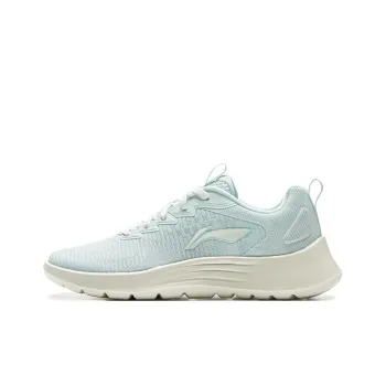 LiNing Feather Cushioning, Slip Resistant, Abrasion Resistant, Lightweight Low Top Running Shoes Women's Sand Ice Blue