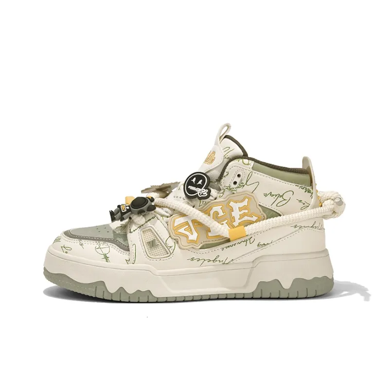 TCELLARS Warm Cushioning Wear-Resistant Lightweight Height Increasing High-Top Skateboard Shoes Unisex Exclusive Box-7