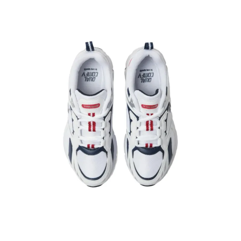 Le Coq Sportif Wear resistant And Lightweight Low Top Casual Running Shoes Unisex White-2
