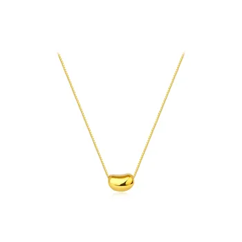 WANLIACC Alloy Small Gold Bean Necklace Women's