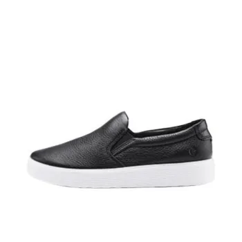 Ecco Soft Cool Slip Resistant Low Top Skateboard Shoes Women's Black