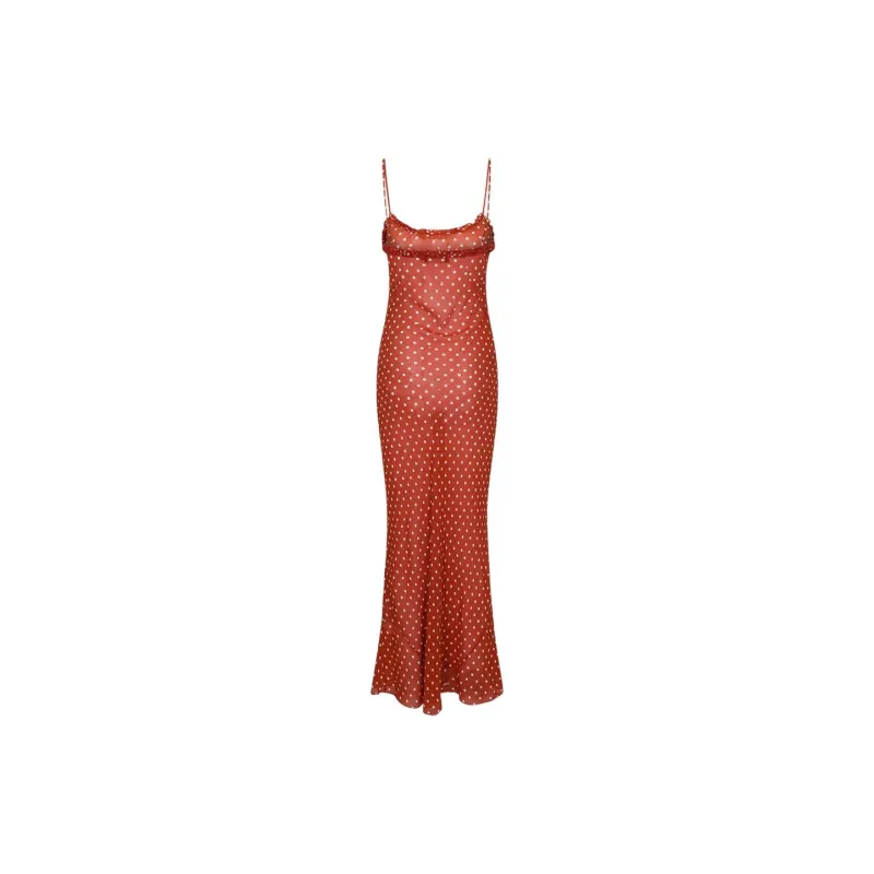 Realisation Par FW24 The Esmé Slip Dresses Women's Rouge Spot Rouge Spots-1