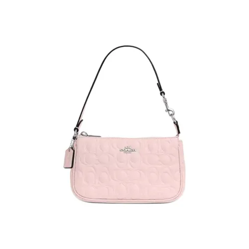 COACH Nolita Smooth Leather Shoulder Bag Small Size Women's Blush Color