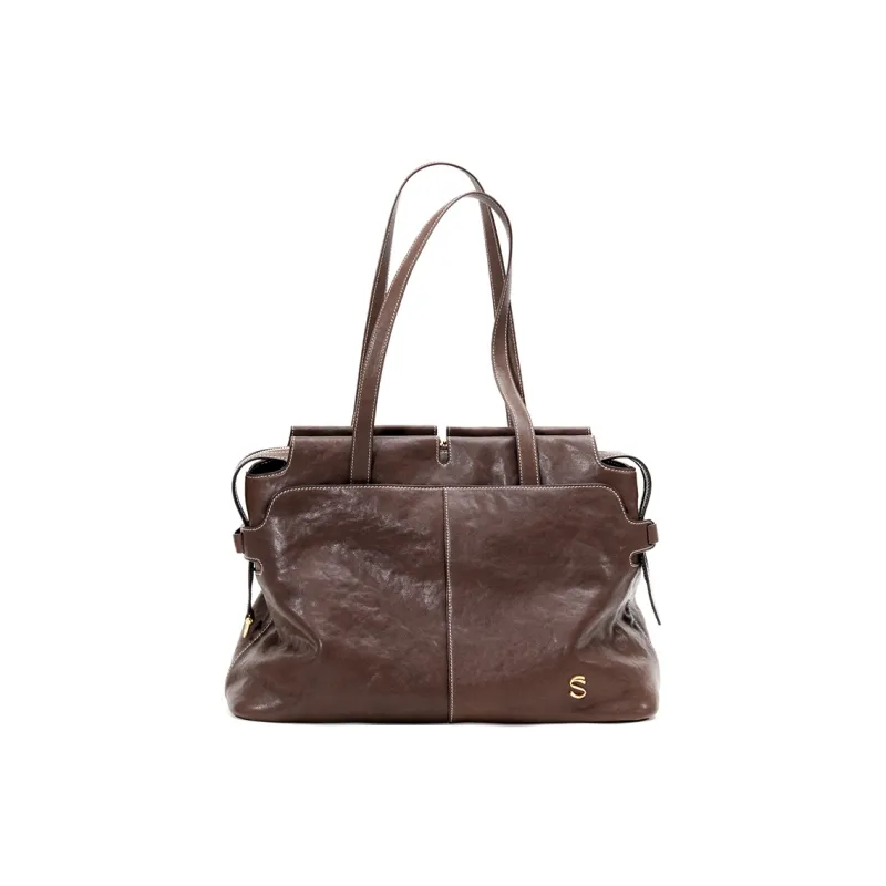 FIEDLE&SISSI Vegetable Tanned Cow Leather Wild Collection Carry on Shoulder Bag Regular Women's Multicolor-5