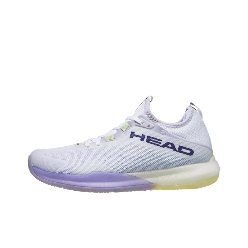 HEAD Breathable Low Top Tennis Shoes Women's White Light Purple-0