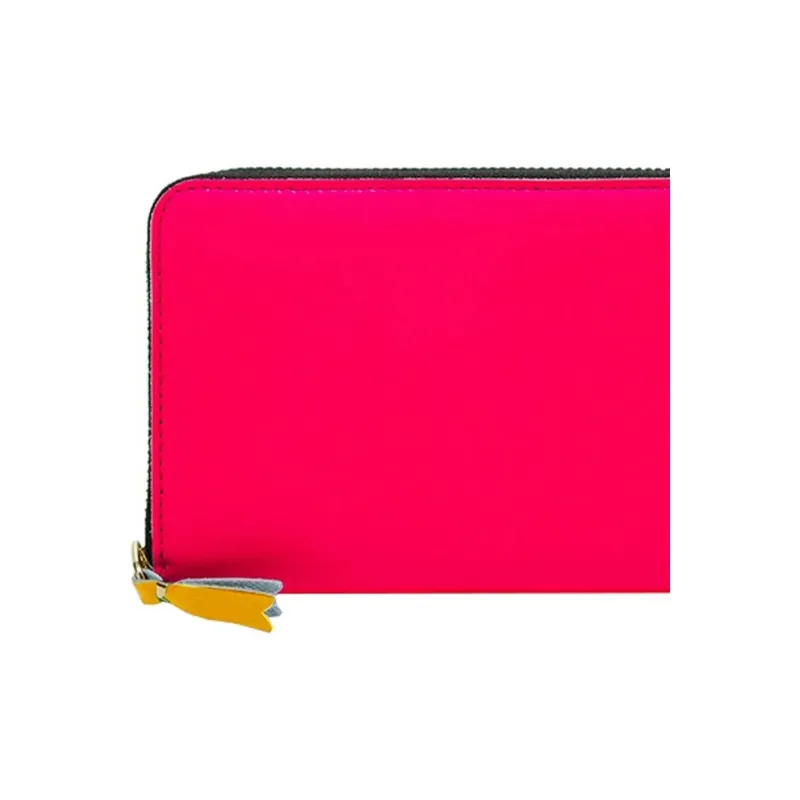 CDG Sheepskin Wallet Women's Rose Red-2