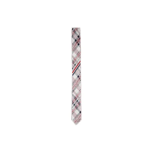 THOM BROWNE· Knitted Fabric, Silk Ties Men's White