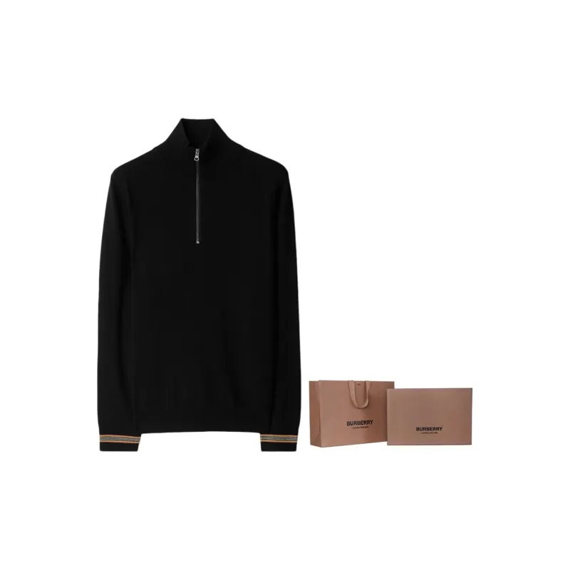 Burberry Sweaters Men Black-12