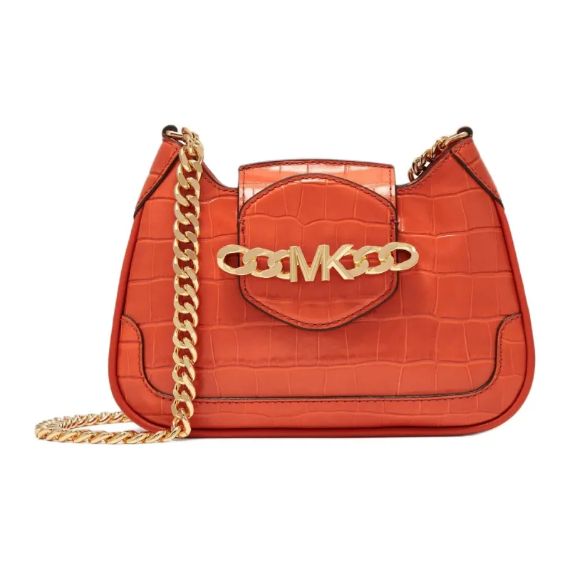 MICHAEL KORS Hally Leather Crossbody Bags Shoulder Bags Mini Women's Orange-1