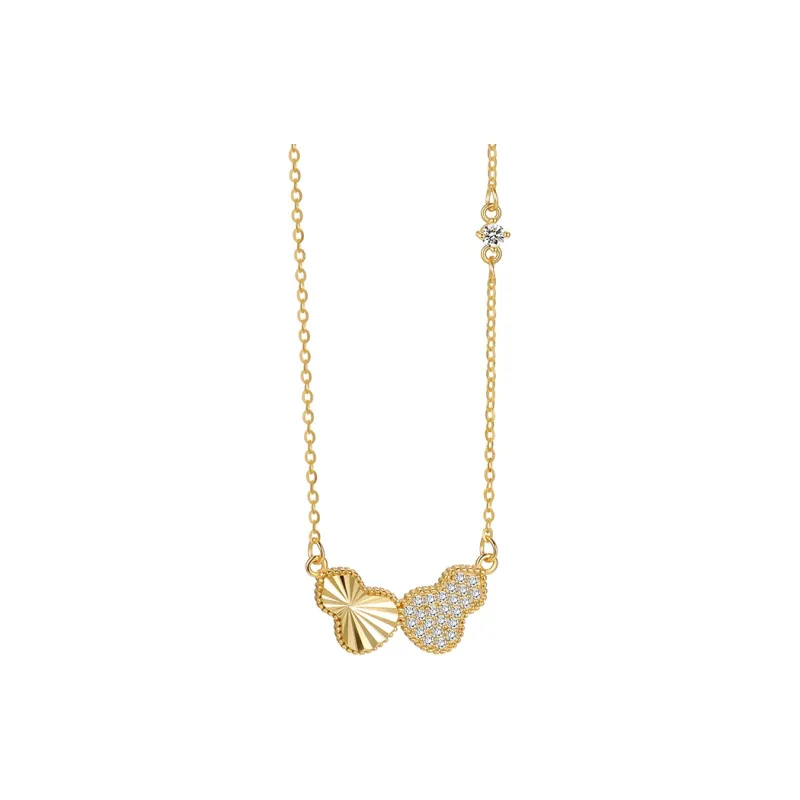 Heart Grass 999 Fine Silver Necklaces Women's-5