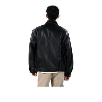 H.V.G.A Leather Jacket Unisex Black