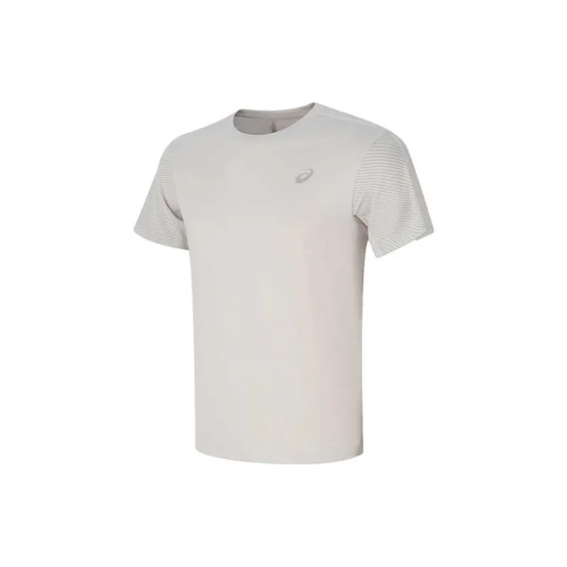Asics Men Running T Shirt Men's Gray-1