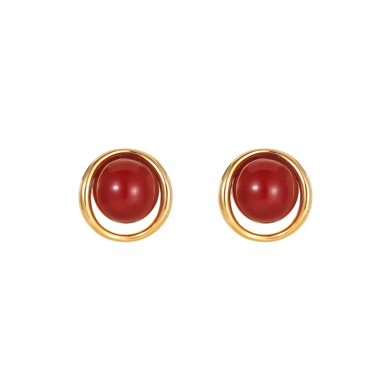 WAW Gold Plated Copper Earrings Women's-0