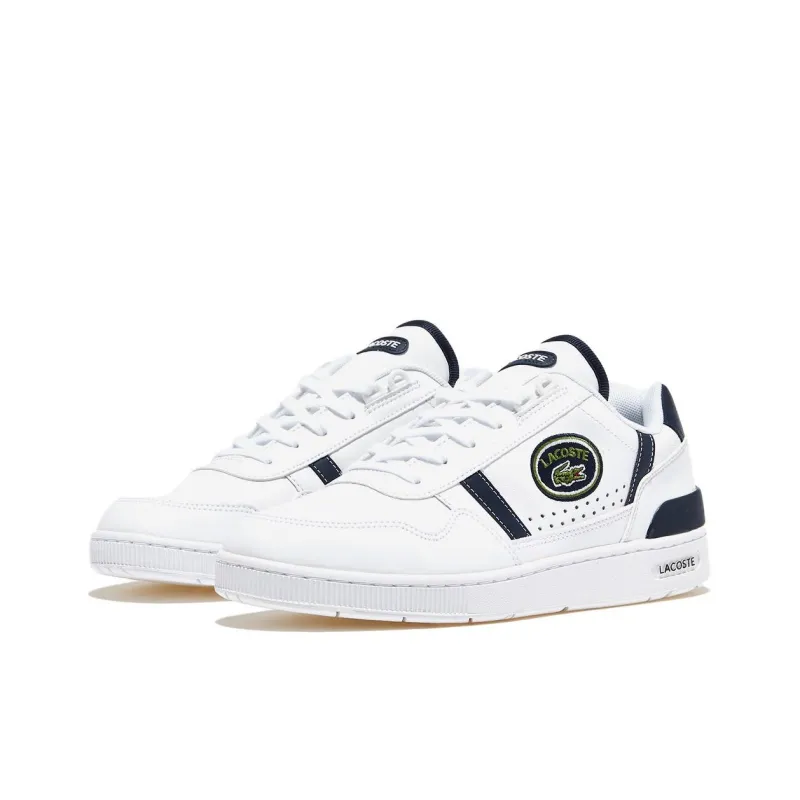 LACOSTE T Shaped Clip ABC Abrasion Resistant Low Top Skateboard Shoes Men's White-2