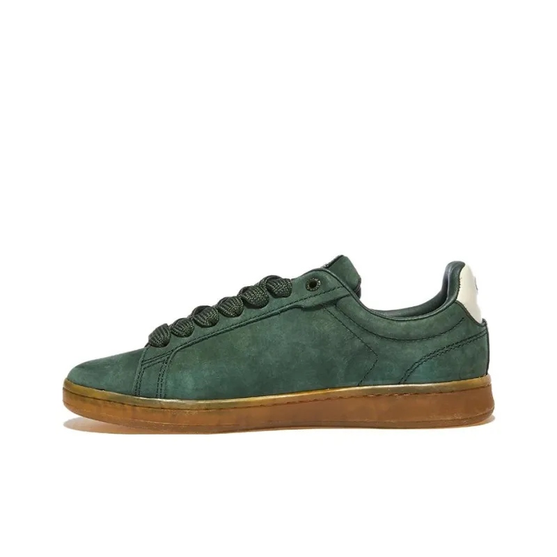 LACOSTE Abrasion Resistant Low Top Skateboard Shoes Women's Green-1