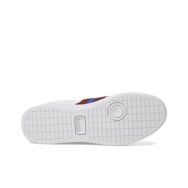 LACOSTE Carnaby Pro Cgr 124 1 SMA Wear Resistant Low Top Skateboard Shoes Men's White Blue-5