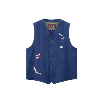 ONIARAI Stick Series Vest Men's Denim Blue