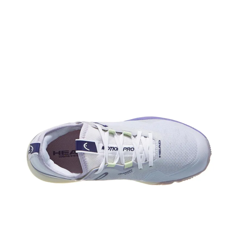 HEAD Breathable Low Top Tennis Shoes Women's White Light Purple-3