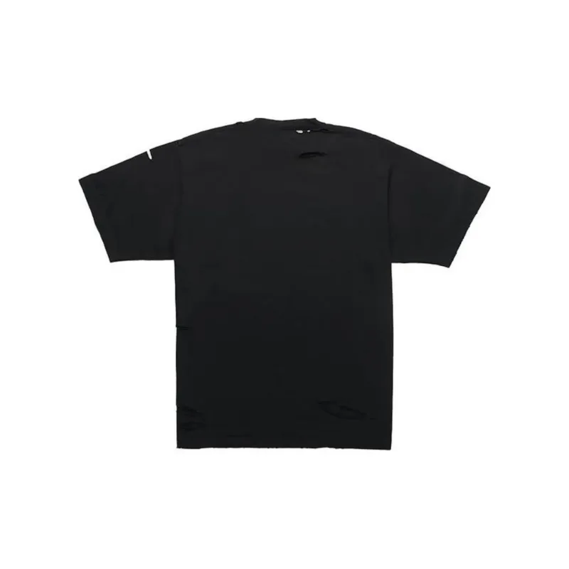 Balenciaga Caps Destroyed Flatground T shirt-1