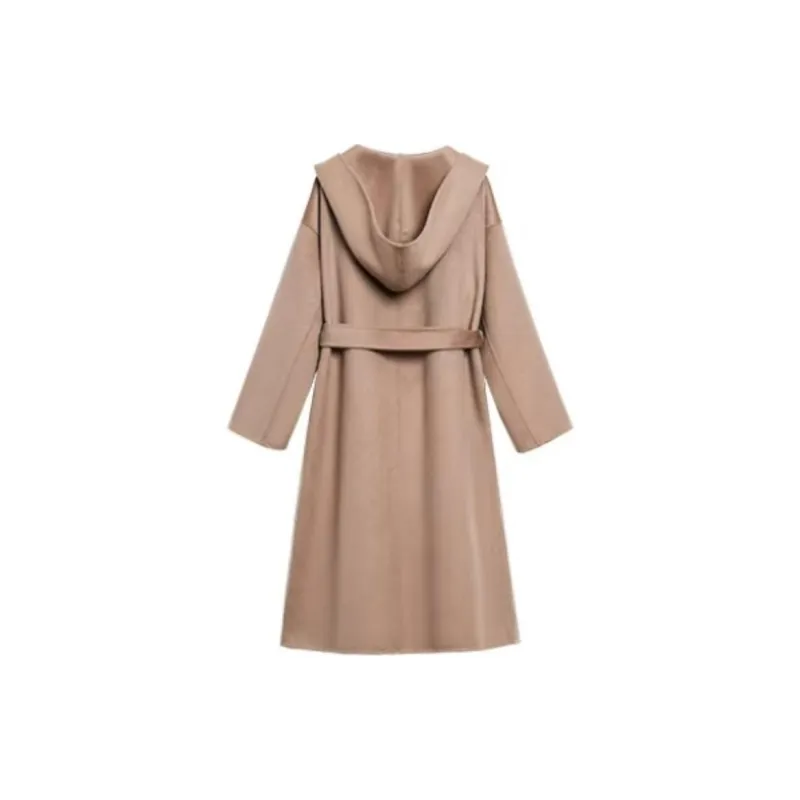 DEAR DEER PUFF Coats Women's Beige Camel-1