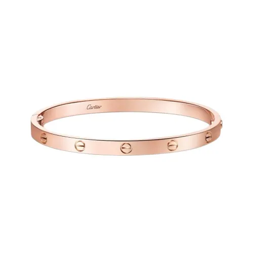 CARTIER 18K Rose Gold Bangles Unisex Rose Gold