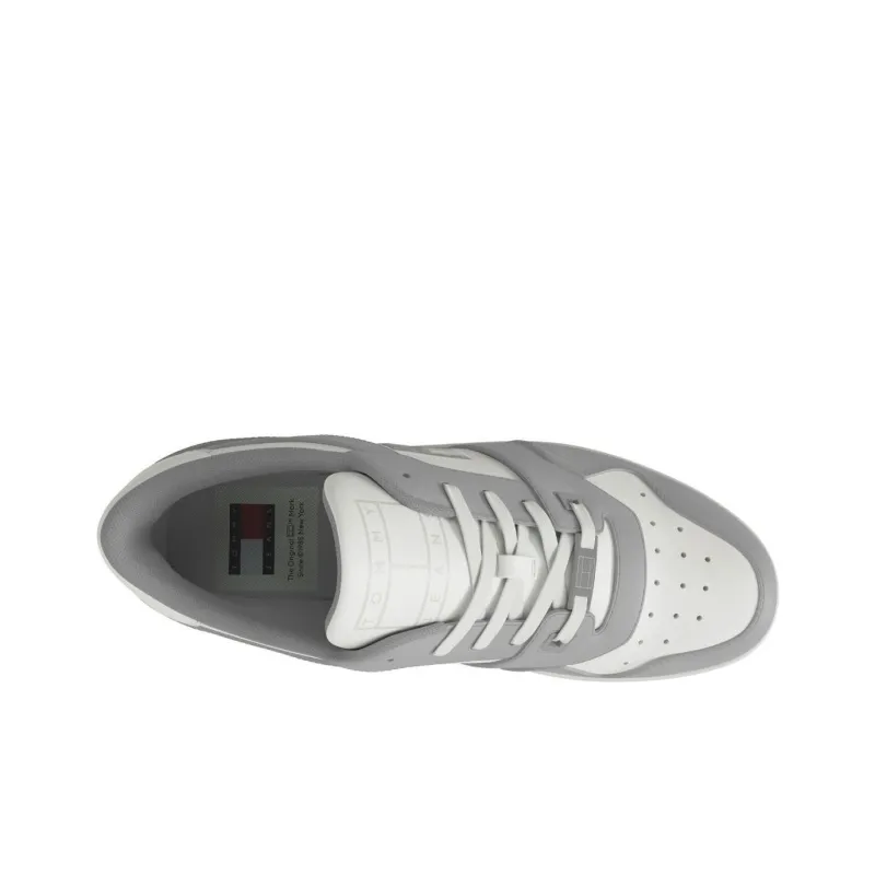 Tommy Hilfiger Slip Resistant Low Top Skateboard Shoes Women's White Gray-2